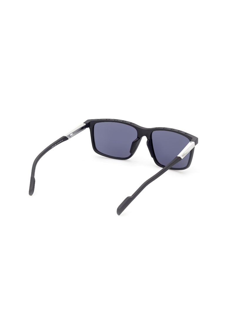 Men's UV Protection Navigator Shape Plastic Sunglasses SP005002A57 - Lens Size: 57 Mm - Matte Black
