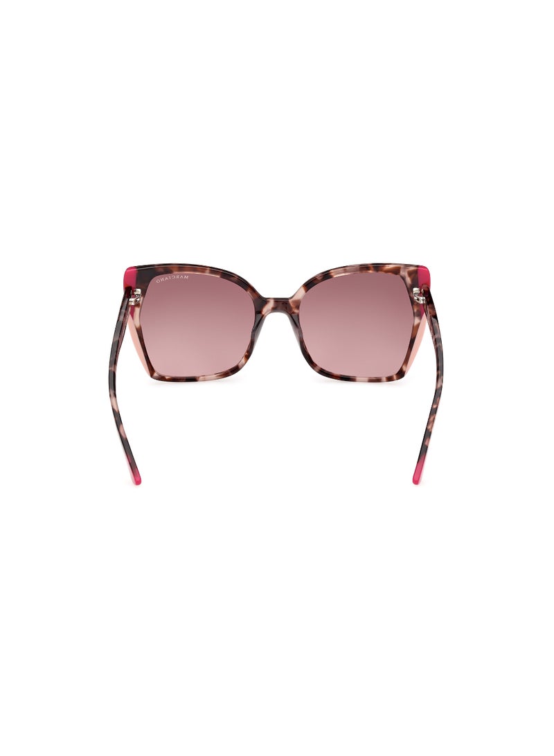 Women's UV Protection Butterfly Shape Acetate Sunglasses GM083174T58 - Lens Size: 58 Mm - Pink
