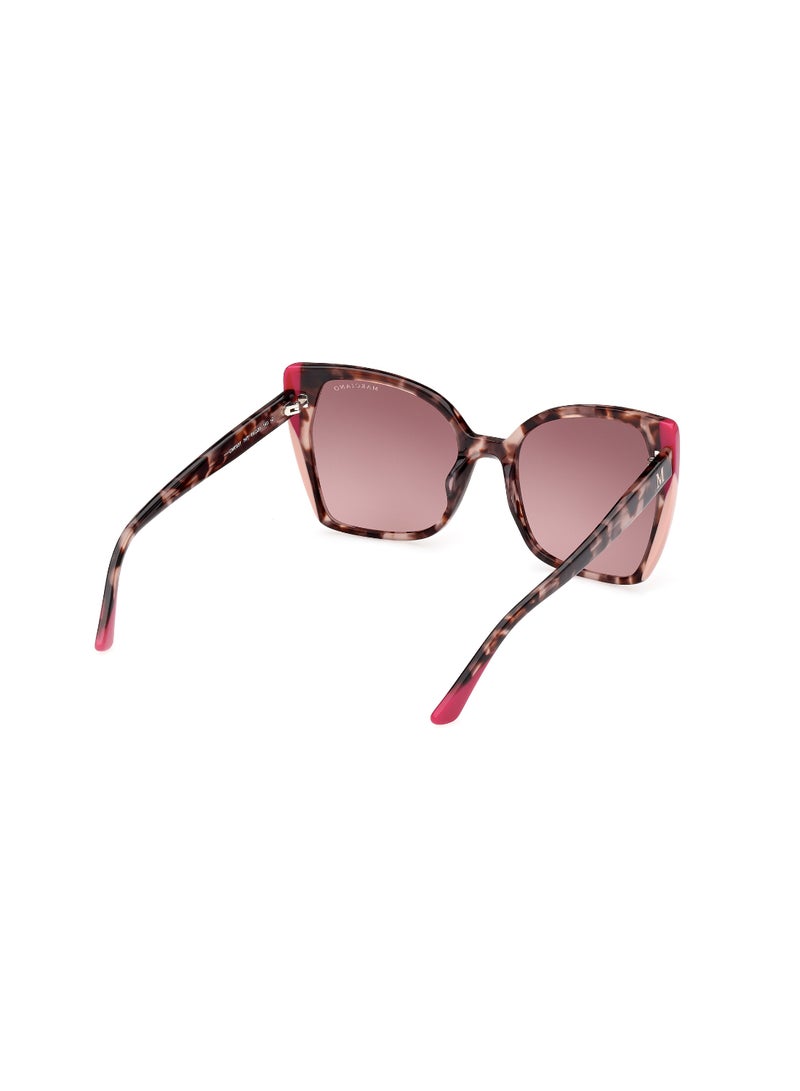 Women's UV Protection Butterfly Shape Acetate Sunglasses GM083174T58 - Lens Size: 58 Mm - Pink