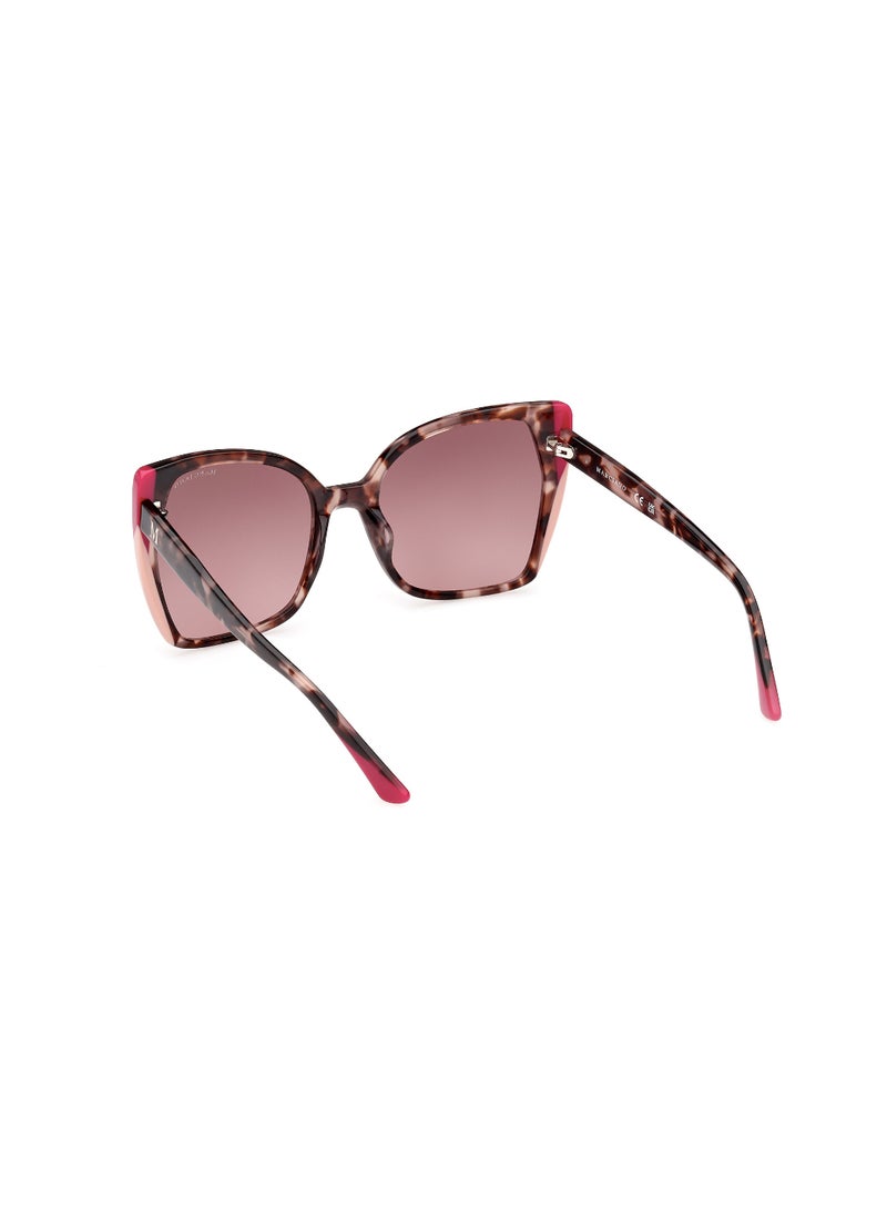 Women's UV Protection Butterfly Shape Acetate Sunglasses GM083174T58 - Lens Size: 58 Mm - Pink