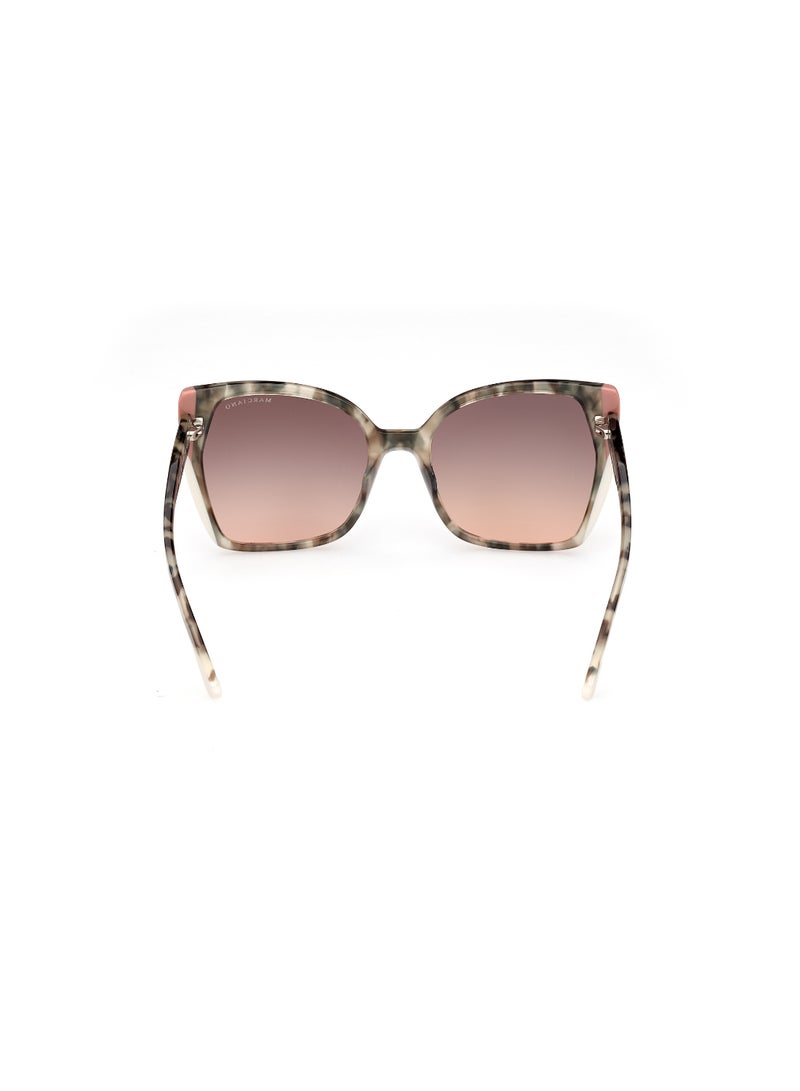 Women's UV Protection Butterfly Shape Acetate Sunglasses GM083195F58 - Lens Size: 58 Mm - Light Green
