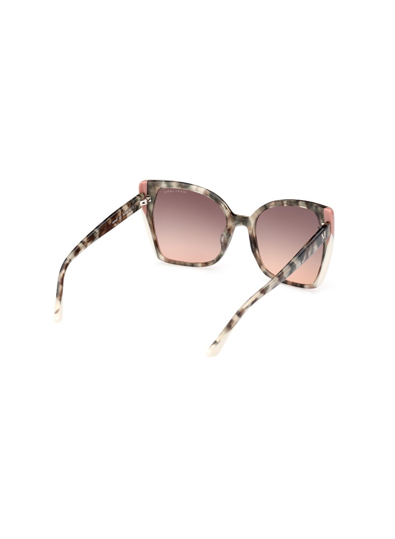Women's UV Protection Butterfly Shape Acetate Sunglasses GM083195F58 - Lens Size: 58 Mm - Light Green