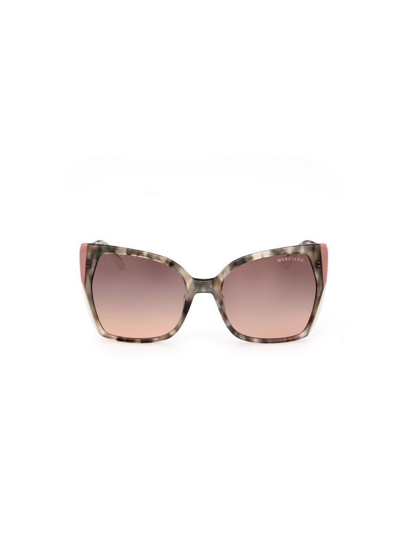 Women's UV Protection Butterfly Shape Acetate Sunglasses GM083195F58 - Lens Size: 58 Mm - Light Green