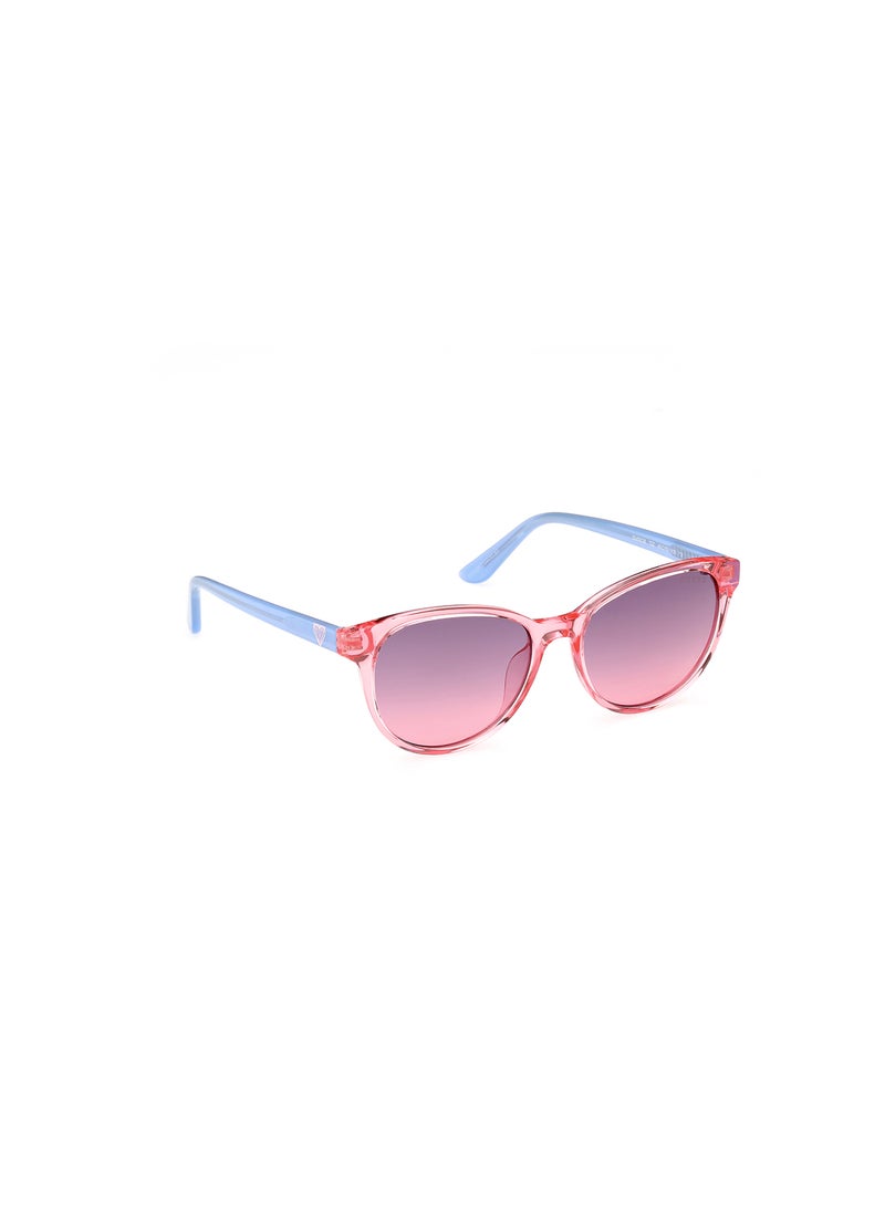 Girls UV Protection Cat Eye Shape Sunglasses - GU0012672Z49 - Lens Size: 49 Mm - Shiny Dark Pink