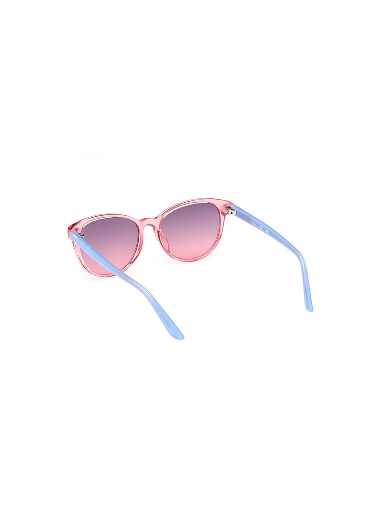 Girls UV Protection Cat Eye Shape Sunglasses - GU0012672Z49 - Lens Size: 49 Mm - Shiny Dark Pink