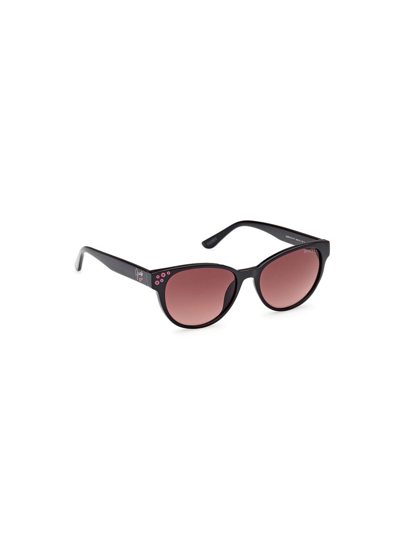 Girls UV Protection Cat Eye Shape Sunglasses - GU0012801F49 - Lens Size: 49 Mm - Shiny Black