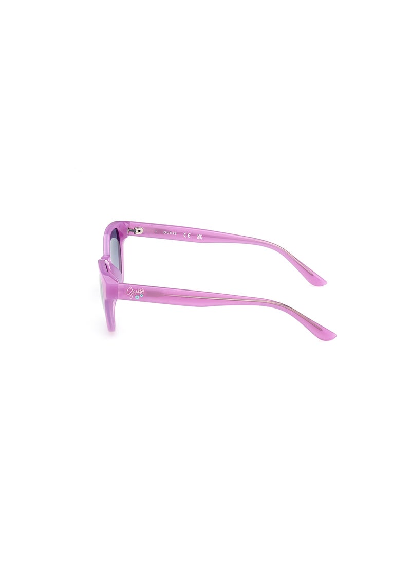 Girls UV Protection Cat Eye Shape Sunglasses - GU0012881W49 - Lens Size: 49 Mm - Shiny Violet