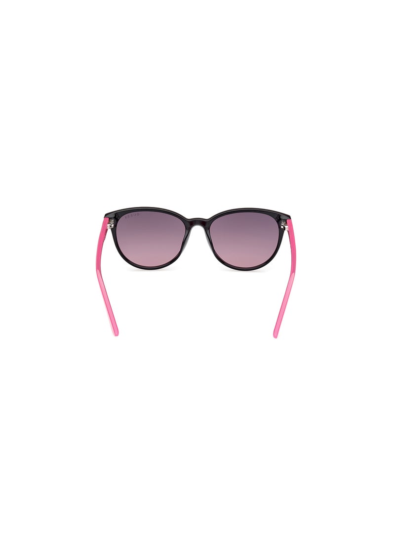 Girls UV Protection Cat Eye Shape Sunglasses - GU0012601T49 - Lens Size: 49 Mm - Shiny Black