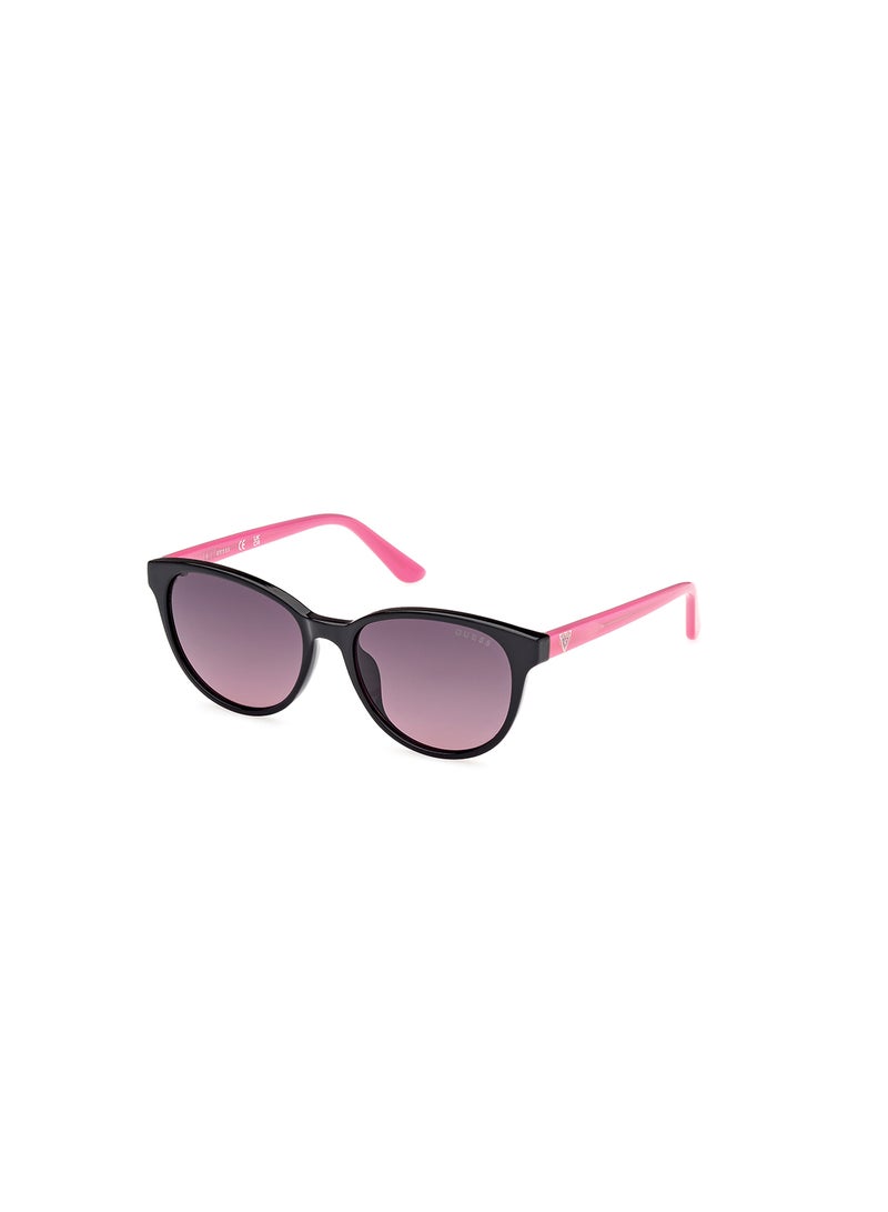 Girls UV Protection Cat Eye Shape Sunglasses - GU0012601T49 - Lens Size: 49 Mm - Shiny Black