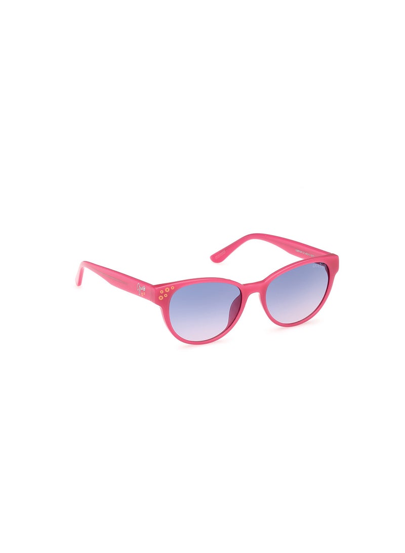 Girls UV Protection Cat Eye Shape Sunglasses - GU0012872Z49 - Lens Size: 49 Mm - Shiny Dark Pink