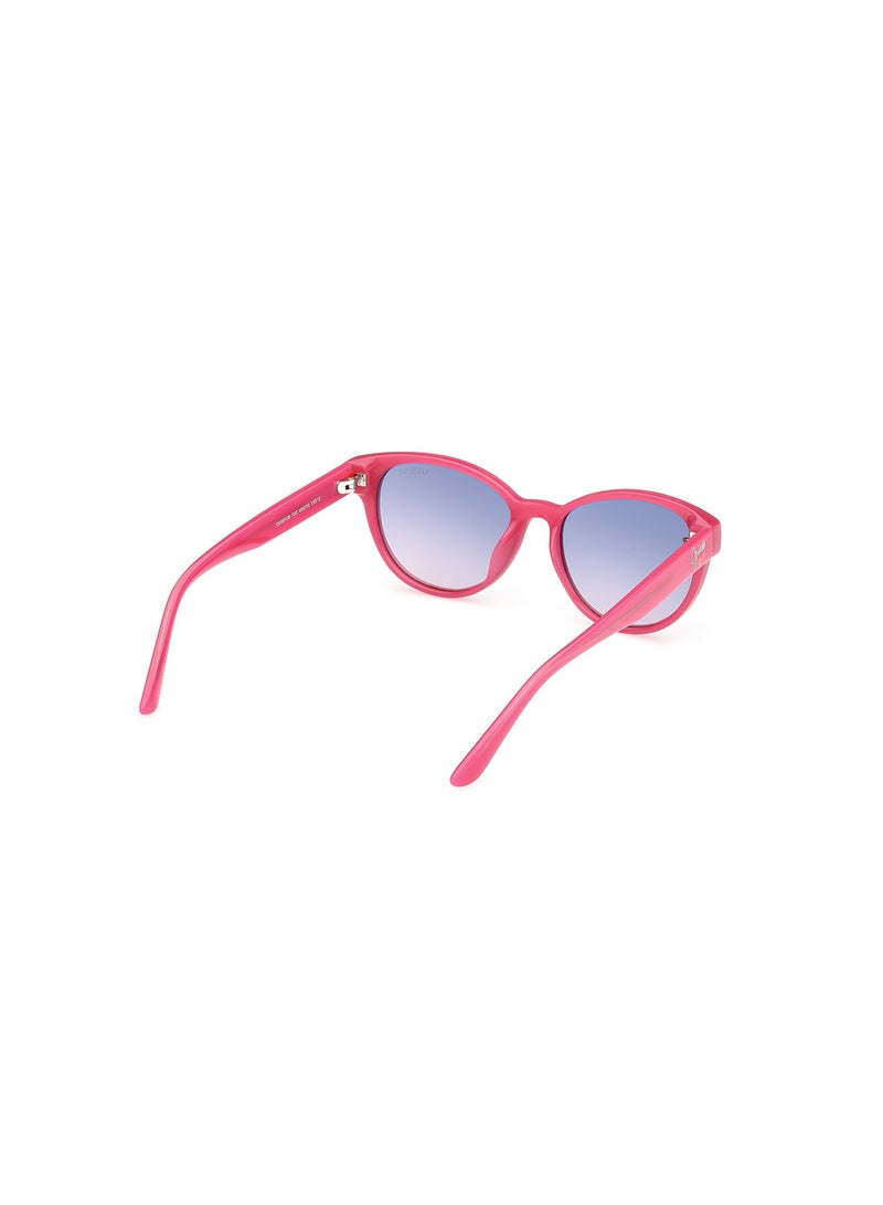 Girls UV Protection Cat Eye Shape Sunglasses - GU0012872Z49 - Lens Size: 49 Mm - Shiny Dark Pink