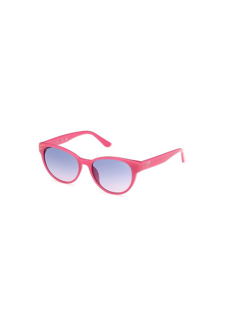 Girls UV Protection Cat Eye Shape Sunglasses - GU0012872Z49 - Lens Size: 49 Mm - Shiny Dark Pink