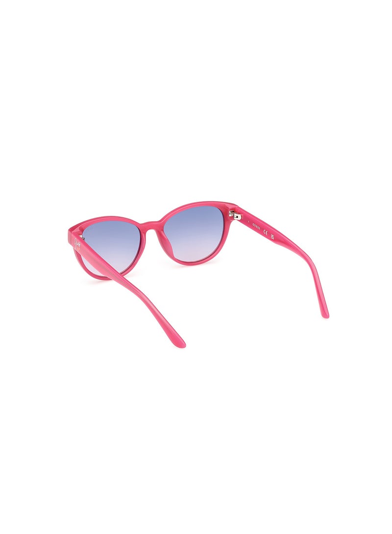 Girls UV Protection Cat Eye Shape Sunglasses - GU0012872Z49 - Lens Size: 49 Mm - Shiny Dark Pink