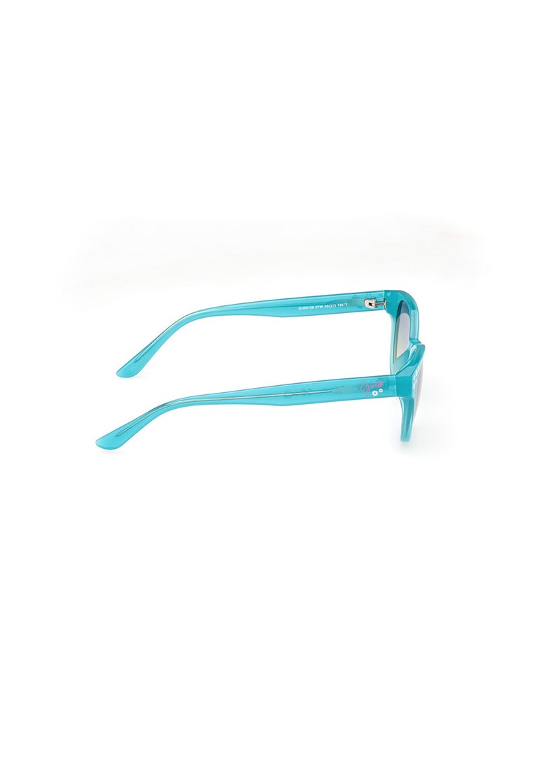 Girls UV Protection Cat Eye Shape Sunglasses - GU0012887W49 - Lens Size: 49 Mm - Shiny Turquoise