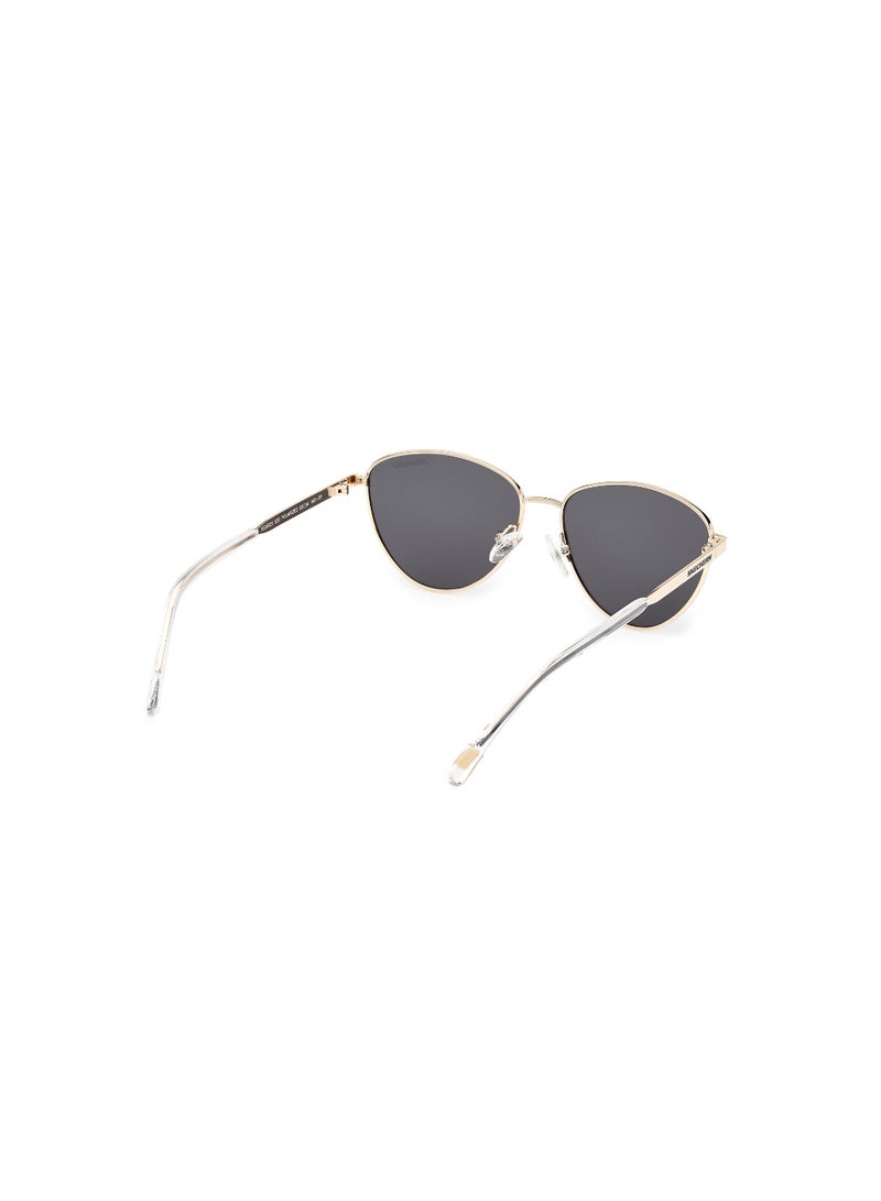 Girls Polarized Oval Shape Metal Sunglasses SE0002332D53 - Lens Size: 53 Mm - Gold