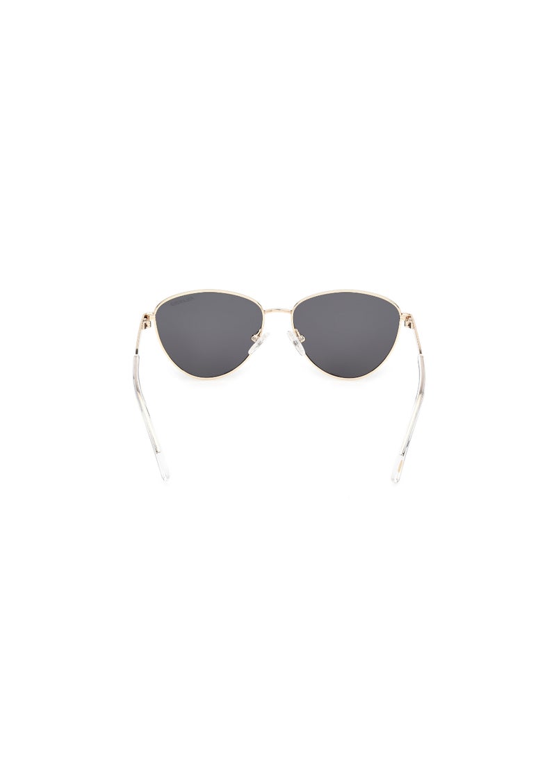 Girls Polarized Oval Shape Metal Sunglasses SE0002332D53 - Lens Size: 53 Mm - Gold