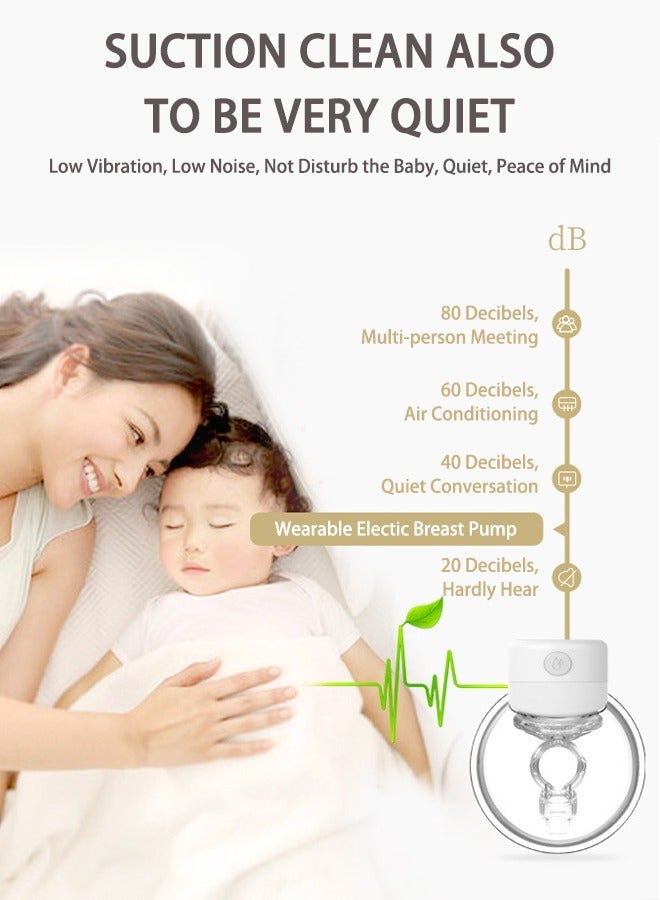 S12 Bilateral Wearable Breast Pump Wireless Breast Pumps Hands Free Milk Extractor Low Noise Memory Function Portable Electric Breastfeeding Pump