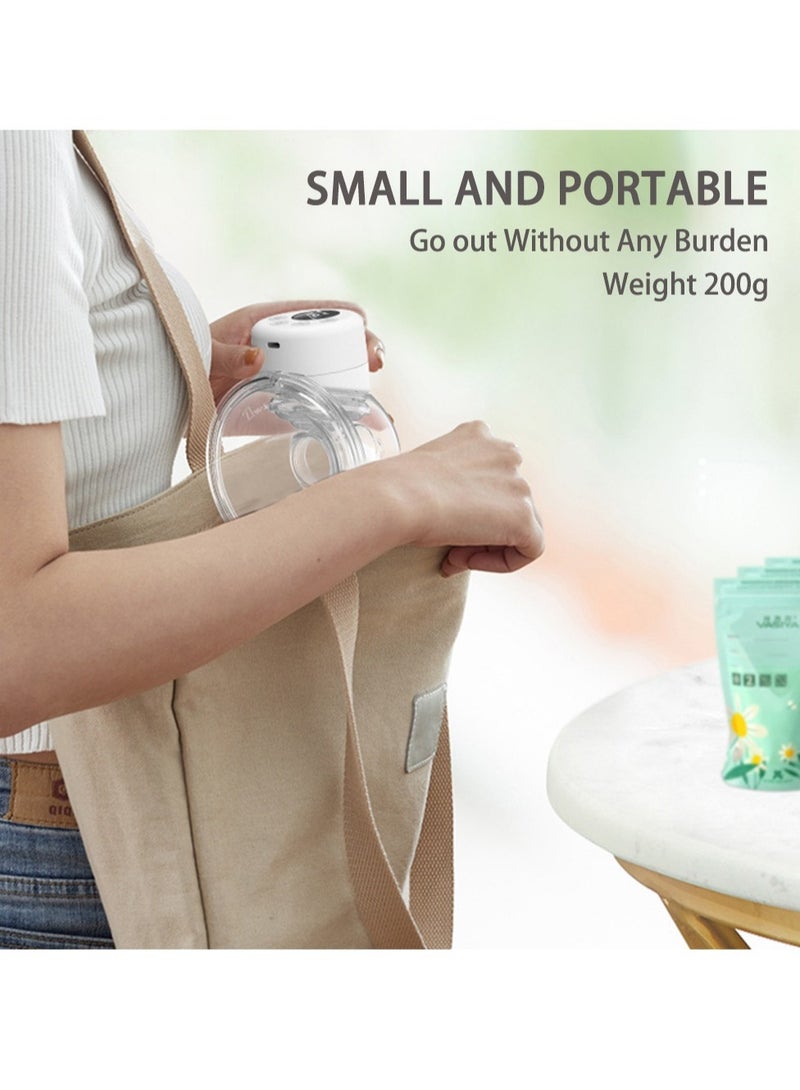 S12 Bilateral Wearable Breast Pump Wireless Breast Pumps Hands Free Milk Extractor Low Noise Memory Function Portable Electric Breastfeeding Pump