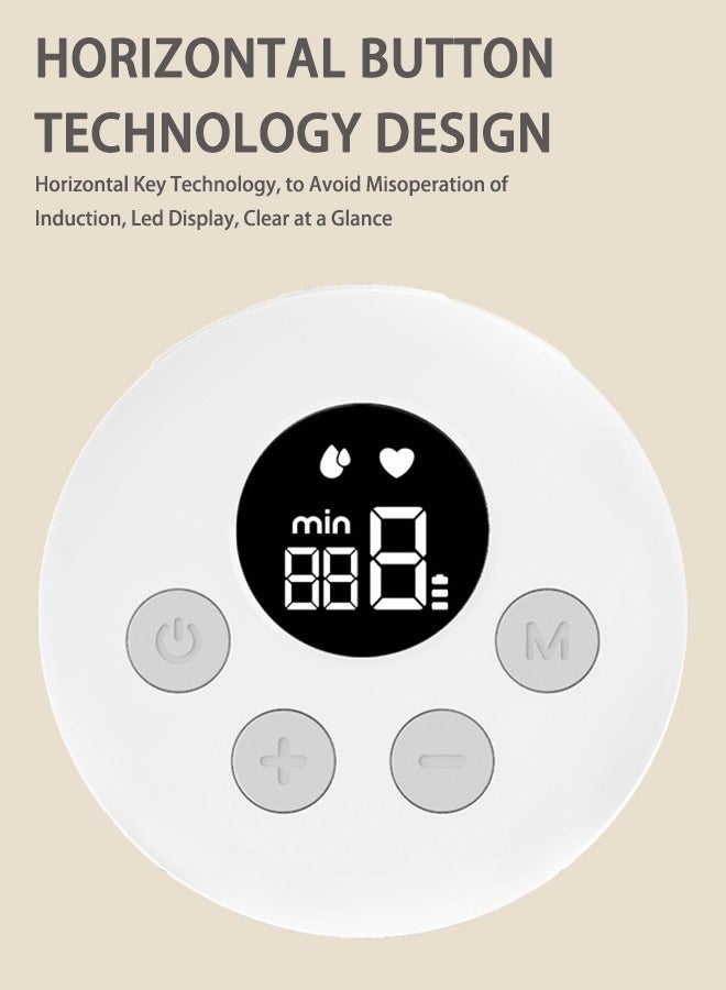 Wearable Breast Pump, Hands Free Breast Pump, Low Noise & Painless, 2 Modes & 9 Levels Electric Breast Pump Portable