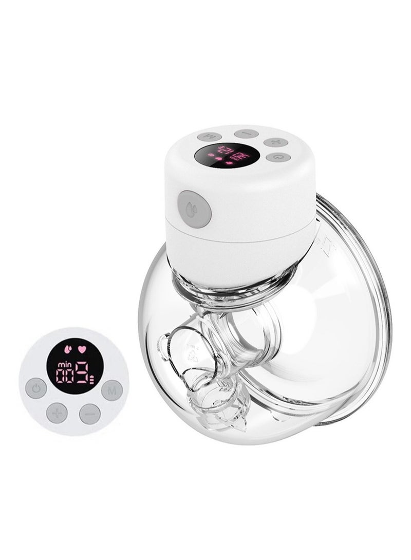 Wearable Breast Pump, Hands Free Breast Pump, Low Noise & Painless, 2 Modes & 9 Levels Electric Breast Pump Portable