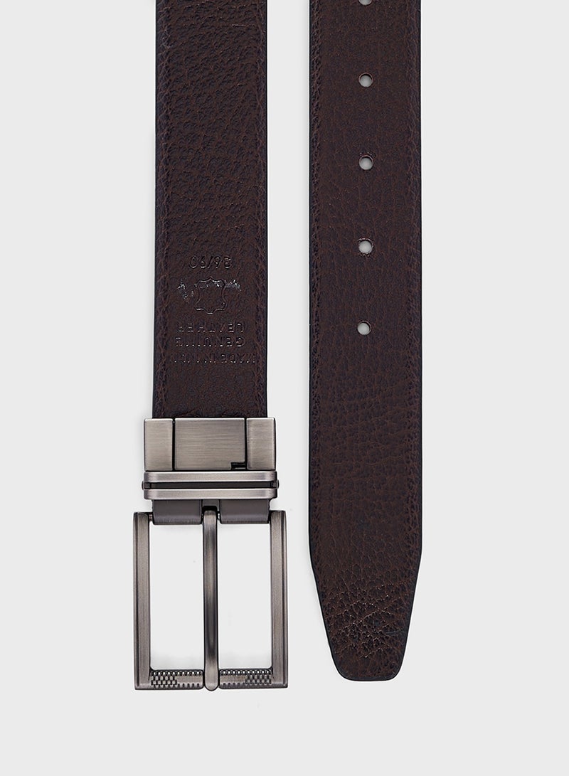 Genuine Leather 35Mm Reversible And Resizable Formal Belt