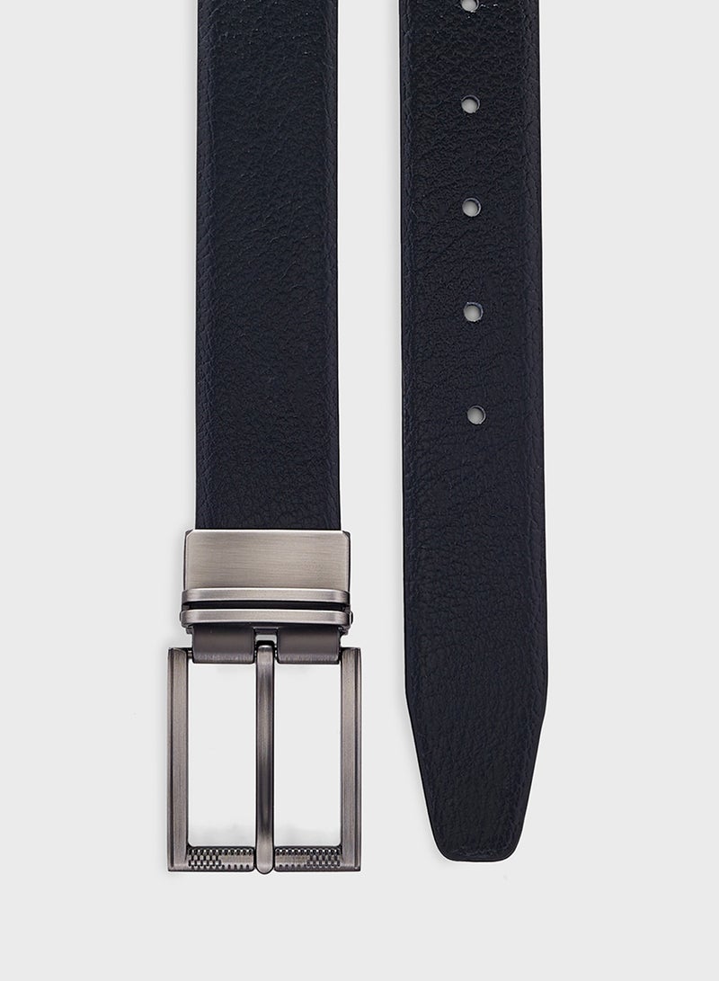 Genuine Leather 35Mm Reversible And Resizable Formal Belt