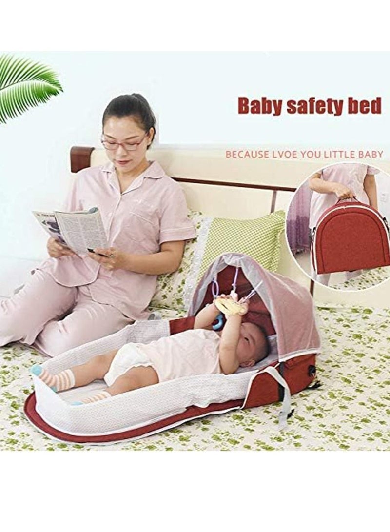 Baby Bed Baby Nest Portable Travel Baby Cribs Toddler Multi-function Folding Bed