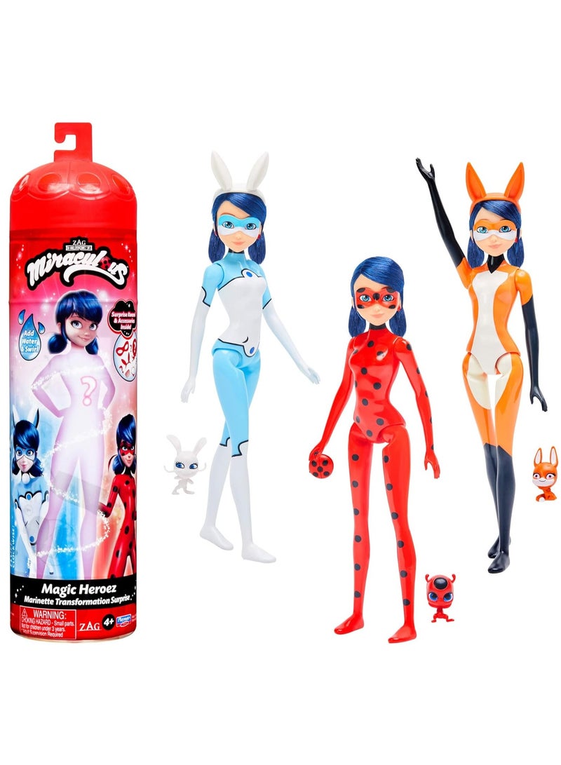 Miraculous Magic Heroez Reveal  Marinette Fashion  Doll | Material : Plastic | Colour Changing Fashion  Doll | Age Group : 3 to 15 Years