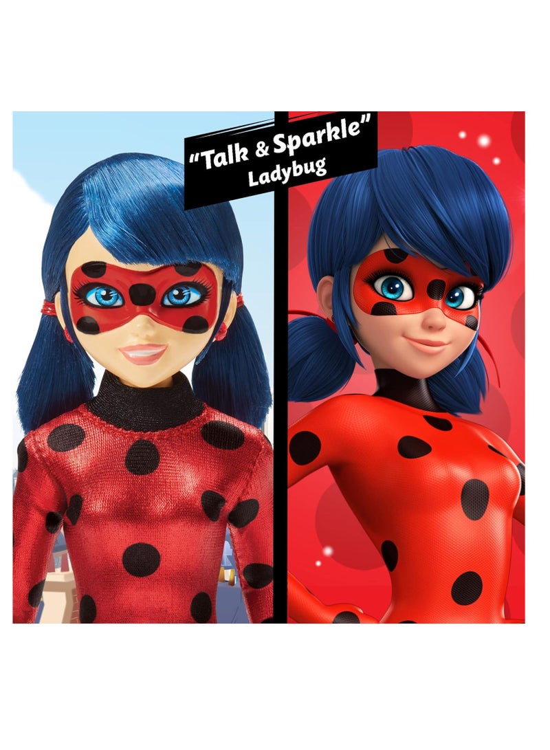 Talk and Sparkle 10.5” Ladybug Deluxe Doll with Lights and Sounds | Material : Plastic | Age Group : 4 Years+ | Fashion Doll