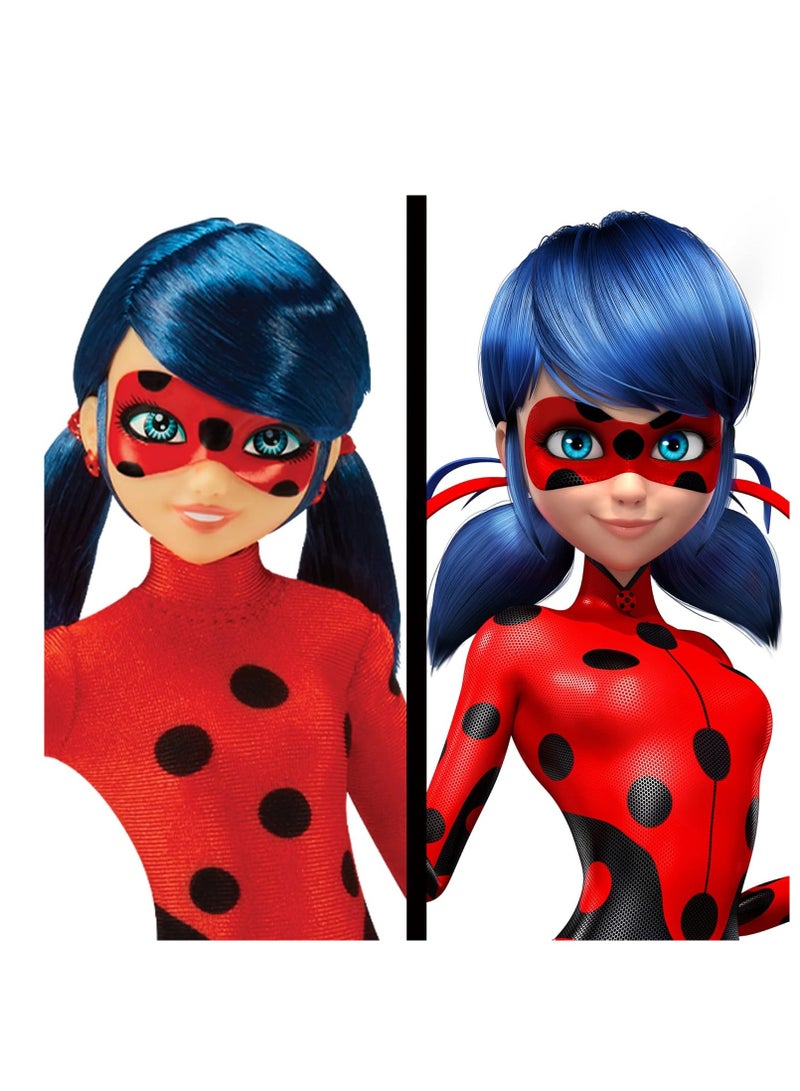 Miraculous Ladybug Switch N Go Scooter with Doll Exclusive 10.5” Ladybug Lucky Charms Fashion Doll and Accessories | Material : Plastic | Age Group : 4 to 10 Years