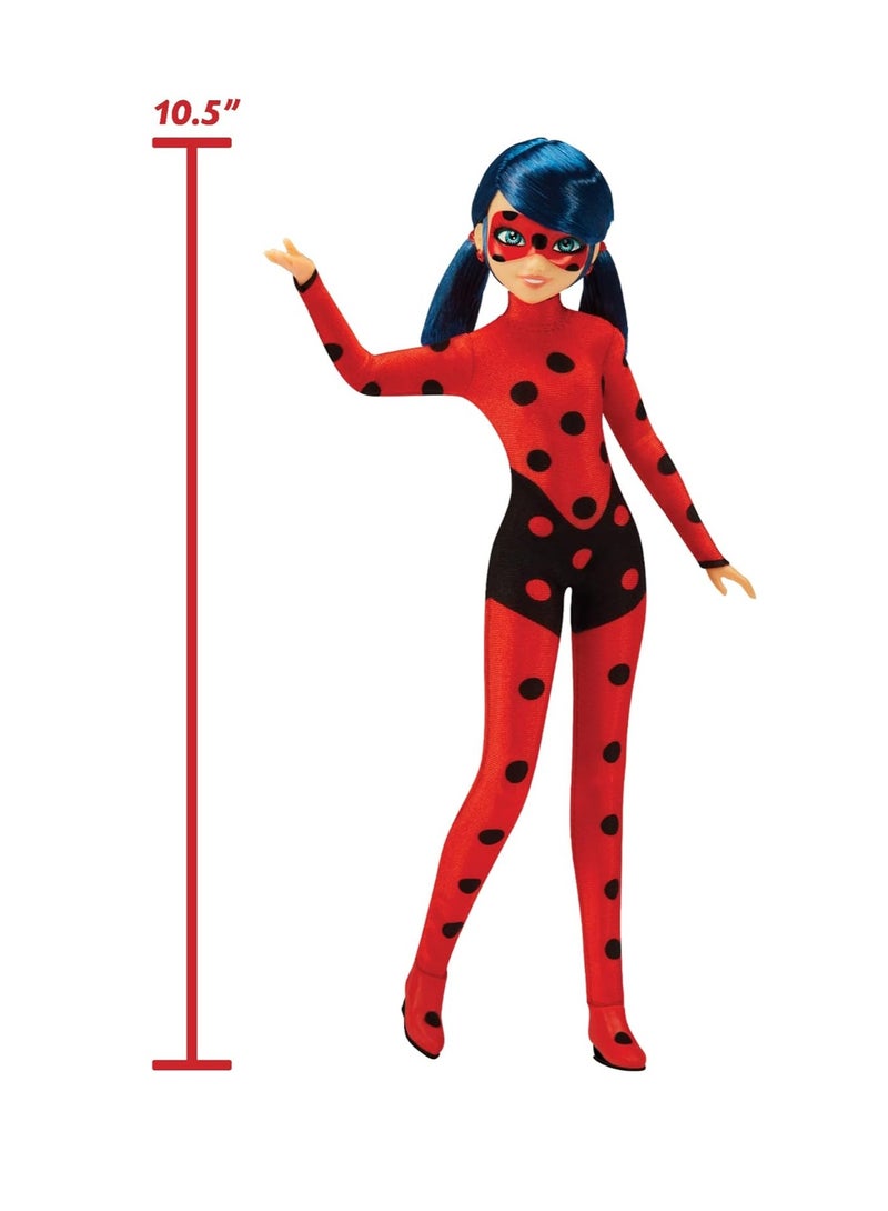 Miraculous Ladybug Switch N Go Scooter with Doll Exclusive 10.5” Ladybug Lucky Charms Fashion Doll and Accessories | Material : Plastic | Age Group : 4 to 10 Years
