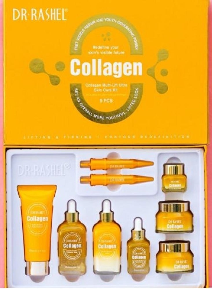 DR. RASHEL Collagen Multi-Lift Ultra Skin Care Set Pack of 9 pcs
