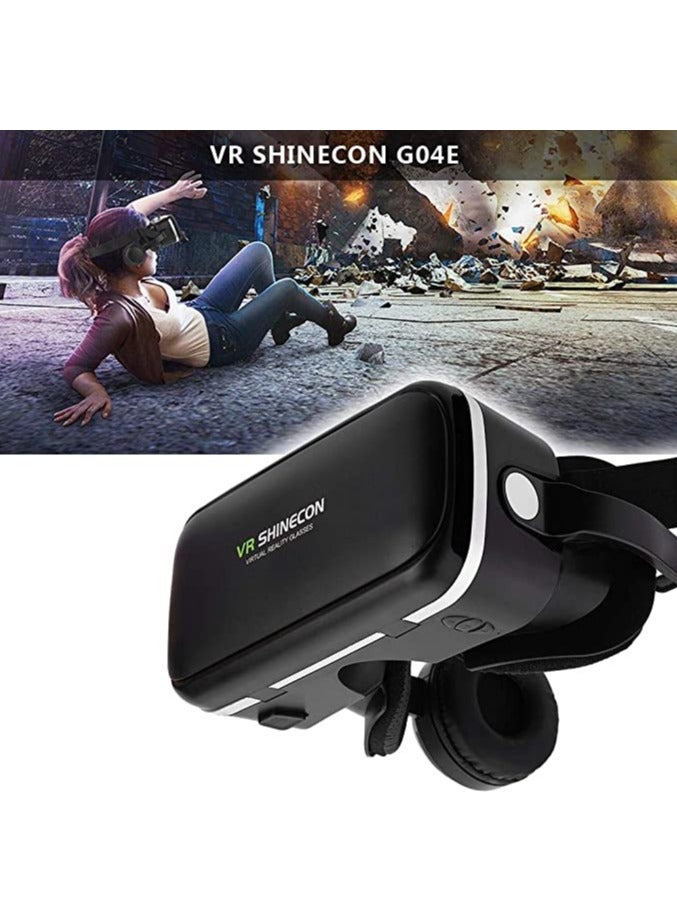 VR SHINECON 3D Wired VR Headset Virtual Reality Glasses