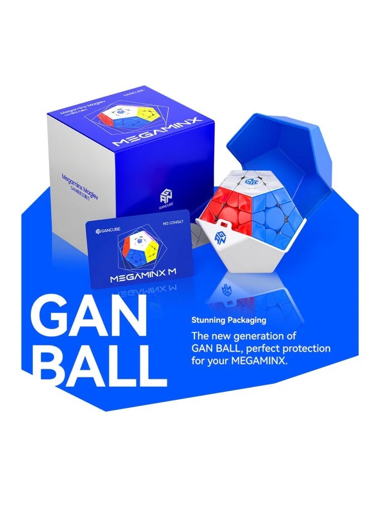 GAN Megaminx V2 UV Coated Grey Stickerless Speedcube