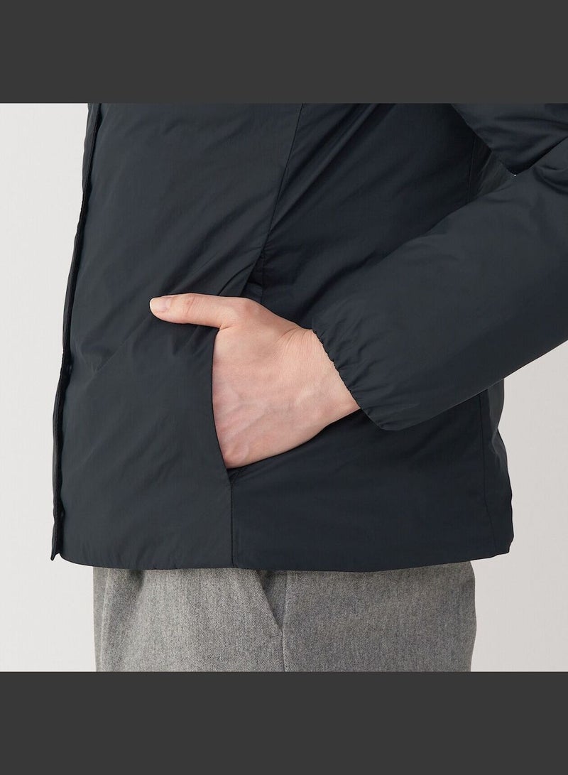 Light Weight Down Collarless Pocketable Jacket