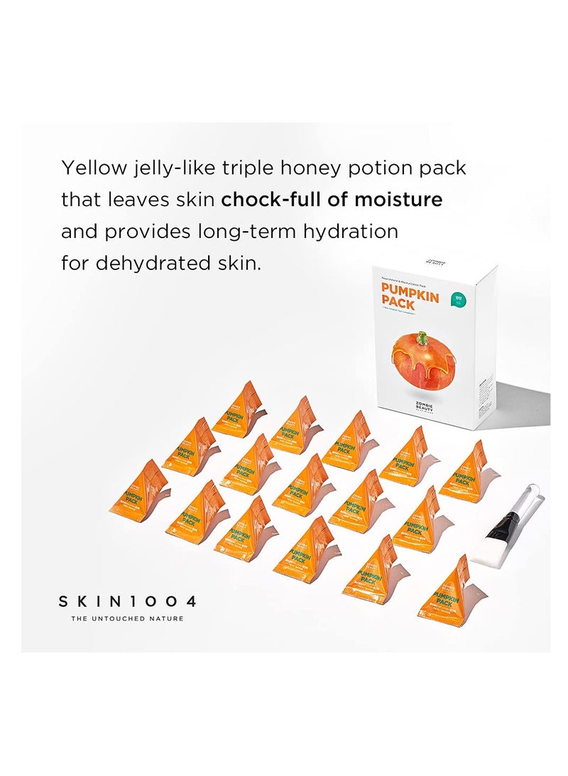 Pumpkin Pack (1Box -16ea) Anti-Wrinkle Care Solutions- Face Mask Orange