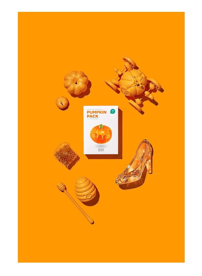 Pumpkin Pack (1Box -16ea) Anti-Wrinkle Care Solutions- Face Mask Orange