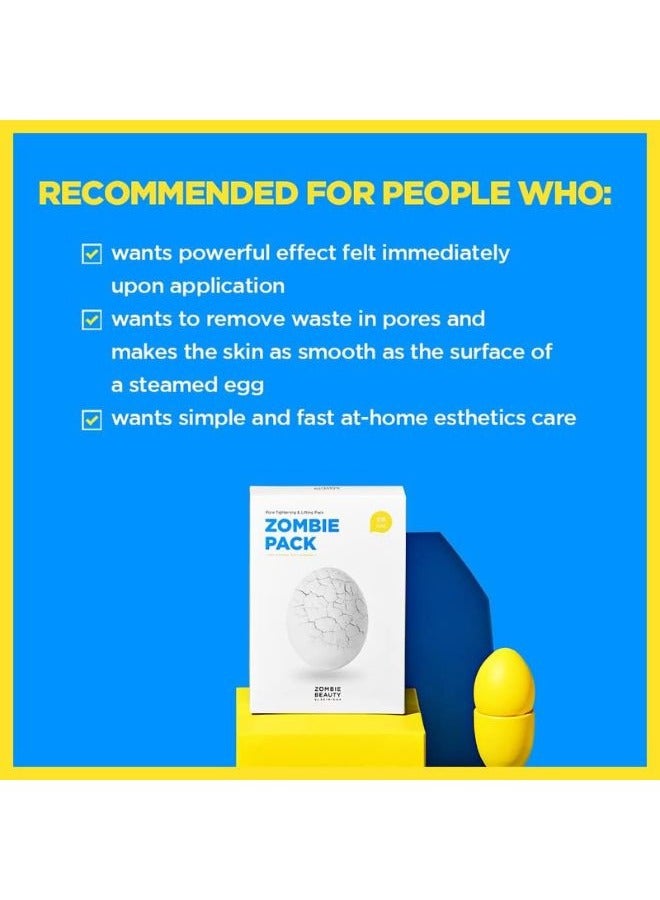 Zombie Pack And Activator Kit 16g Set of 8 Wash-Off Face Mask, Anti-Aging, Pore Tightening, Hydrating