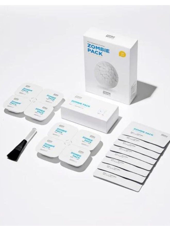 Zombie Pack And Activator Kit 16g Set of 8 Wash-Off Face Mask, Anti-Aging, Pore Tightening, Hydrating