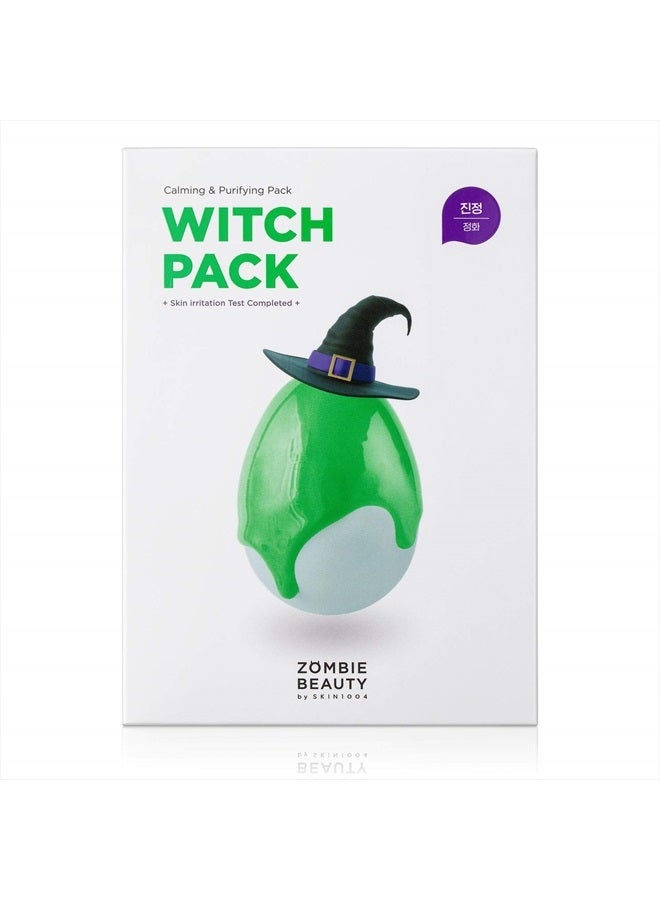 Witch Pack 1xBox - 8ea, Creamy Mud Pack with Green Tea, Water Calming Purifying Pore Care Witch Pack