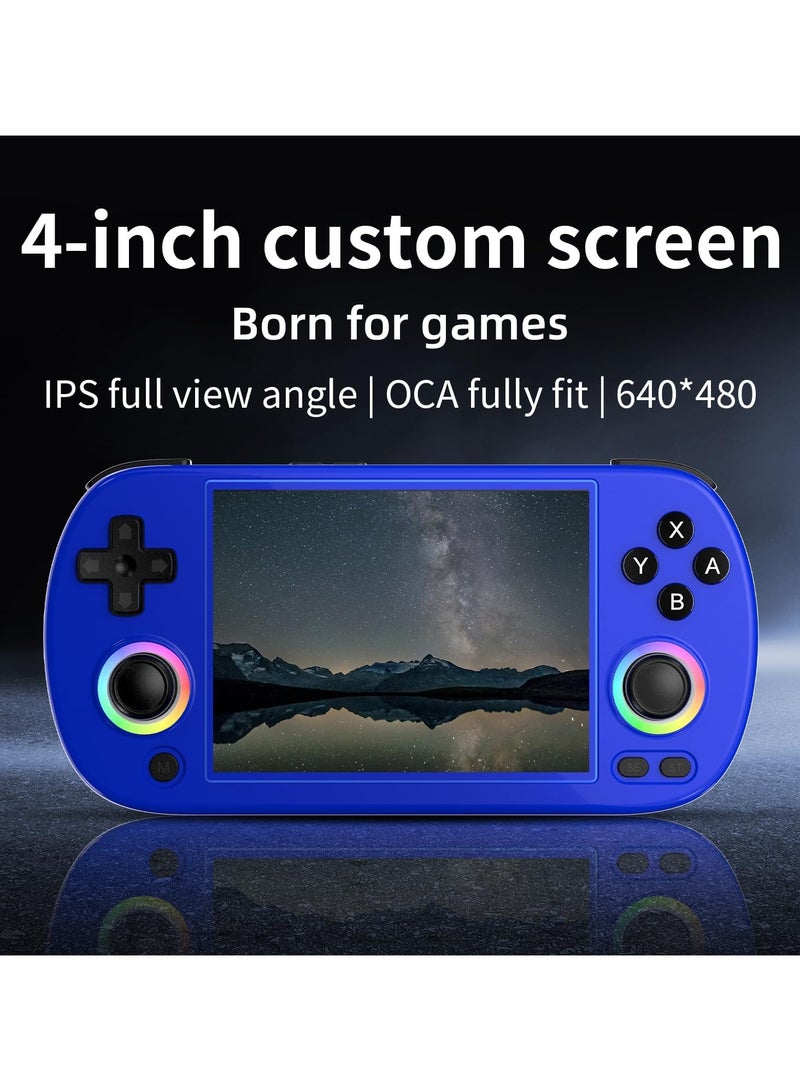 RG40XX H Retro Handheld Game Console, 4.0 Inch IPS Screen Linux System Built-in 64G TF Card 5488 Games Support HDMI TV Output 5G WIFI Bluetooth 4.2