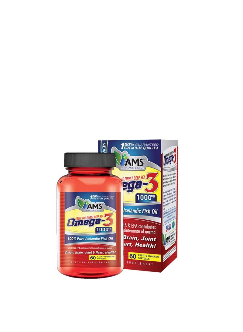 Omega 3 1000 Mg 60 Softgels