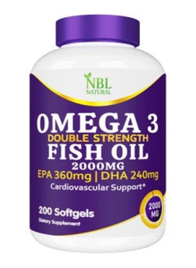 Nbl Natural Omega 3 D.S Fish Oil 2000 Mg Softgel 200'S