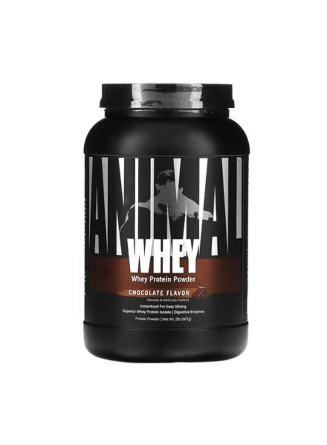 Animal Whey Isolate Protein Powder - Loaded for Pre & Post Workout Muscle Builder and Recovery with Digestive Enzymes for Men & Women - 25g Protein, Great Taste, Low Sugar - Chocolate 2lbs