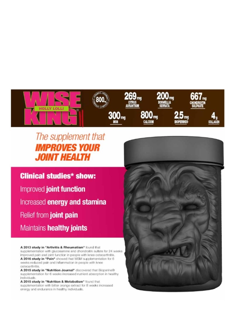 Zoomad Labs WiseKing II - Multivitamin & Joint Support, 450 g, Holly Lolly, 30 Servings