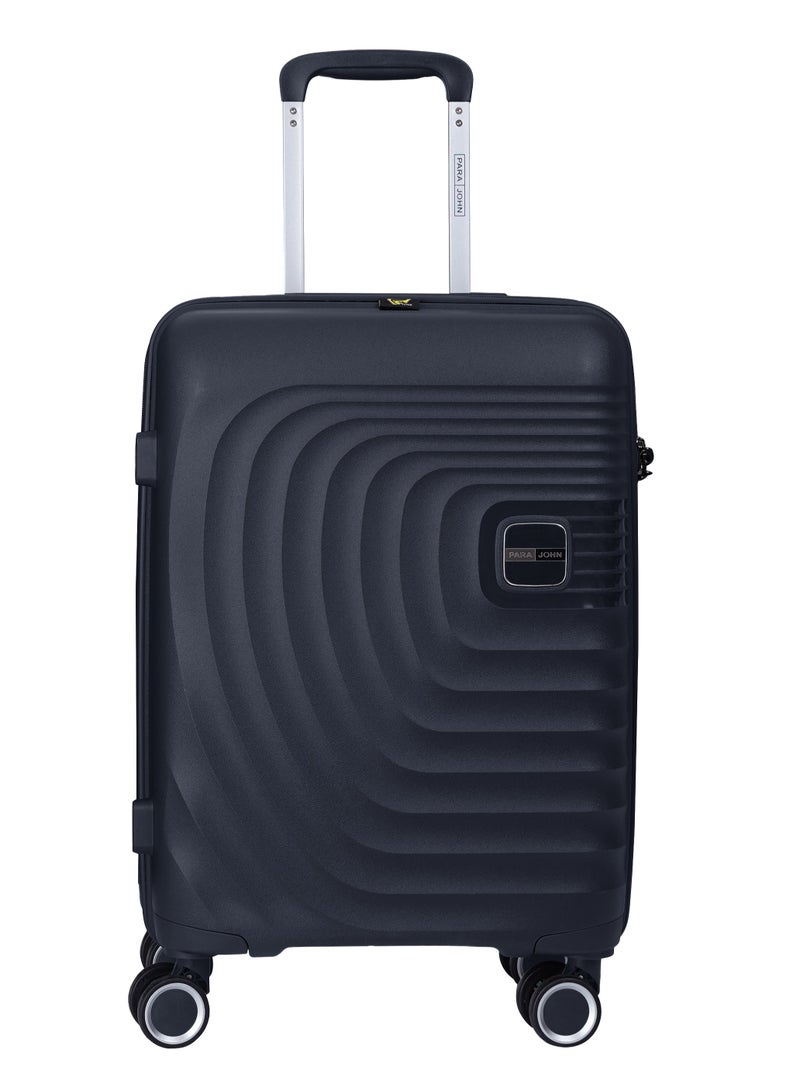 3 Piece with Trolley Set with Lightweight Polypropylene Shell 8 Spinner Wheels for Travel Navy