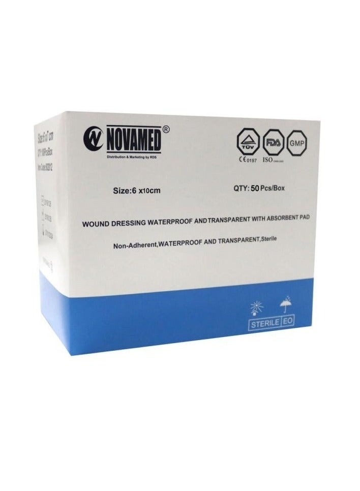 Novamed Transparent Water Resist 6X10 Sterile 50S (802014)