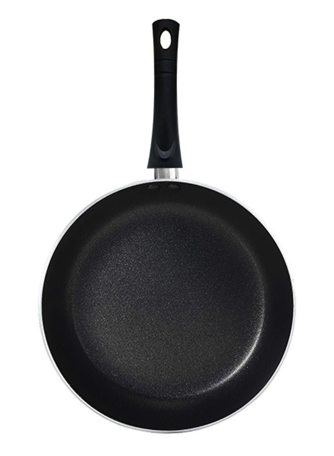 Sonex Non Stick Classic Fry Pan, Teflon Coating, Advanced Heat Distribution, Ergonomic Stay-Cool Handle, Hard Enamel Exterior, Super Strong Nonstick, Grey, Sizes 20-32 cm, Durable & Scratch-Resistant