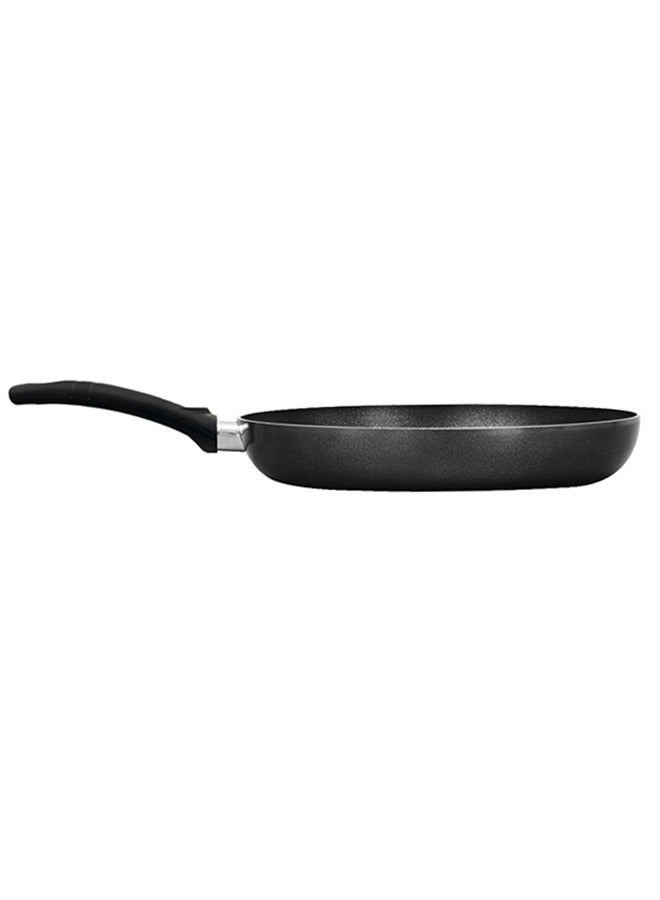 Sonex Non Stick Classic Fry Pan, Teflon Coating, Advanced Heat Distribution, Ergonomic Stay-Cool Handle, Hard Enamel Exterior, Super Strong Nonstick, Grey, Sizes 20-32 cm, Durable & Scratch-Resistant