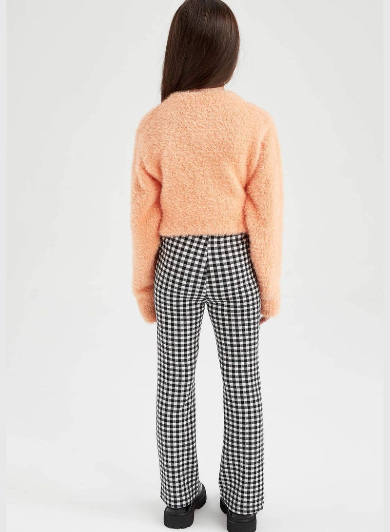 Girl Flare Fit Knitted Trousers